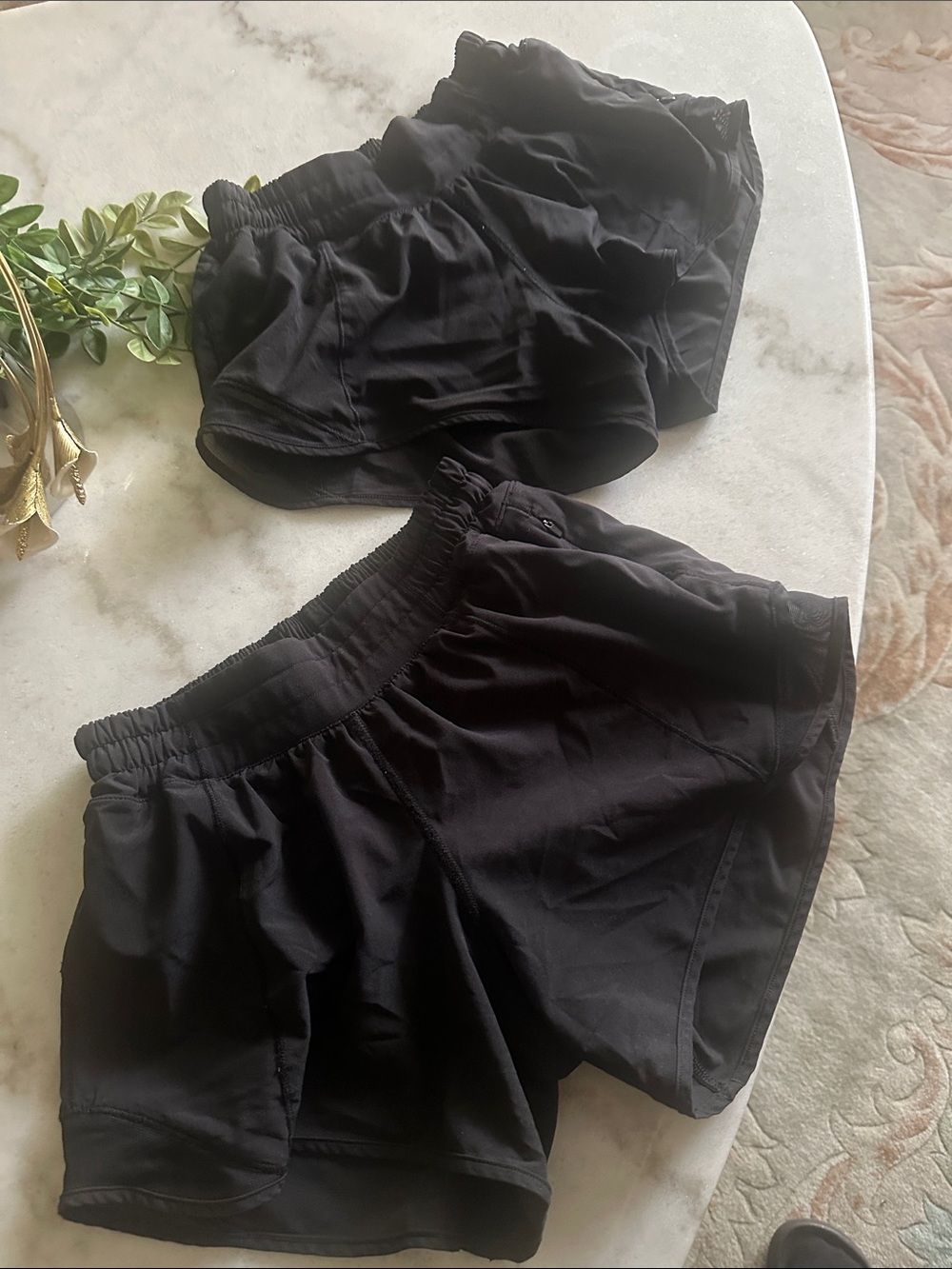 lululemon athletica Black Athletic Shorts — Lightweight Run Shorts